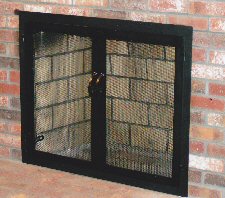 all black mesh door screen