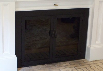 falmouth square all black twin doors with standard handle