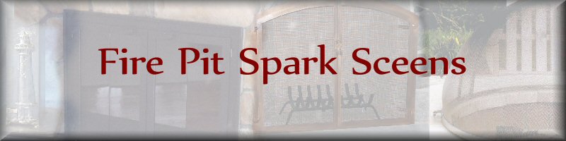 custom fire pit spark screens