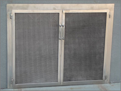Stainless Steel attached mesh door screen