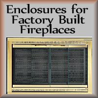 button link for factory built fireplace glass doors
