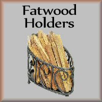 Button link fatwood holders